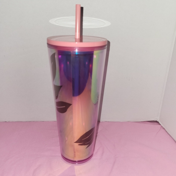 Starbucks Spring 2022 Mother’s Day Pink Flower Iridescent 24oz Tumbler Venti - Picture 3 of 7